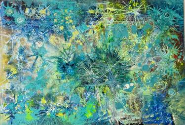 Original Abstract Expressionism Outer Space Paintings by Julie Robertson