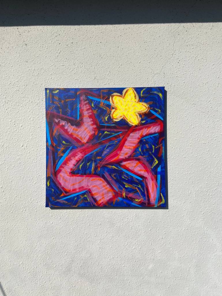 Original Abstract Expressionism Abstract Painting by Seon Yoo
