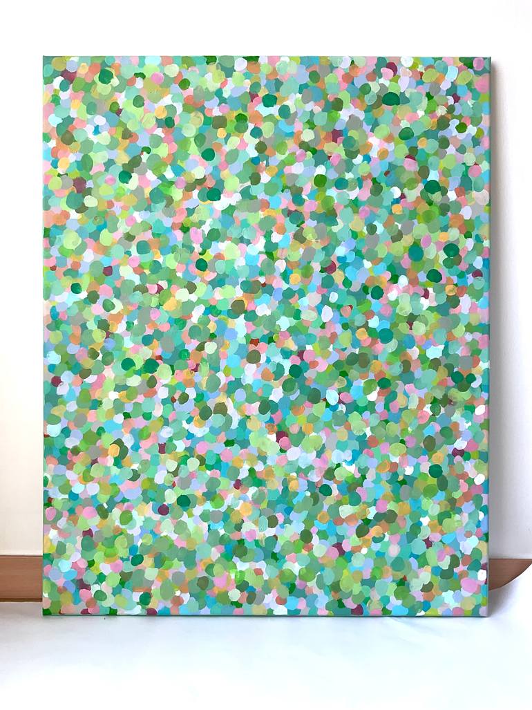 Original Abstract Expressionism Abstract Painting by Seon Yoo