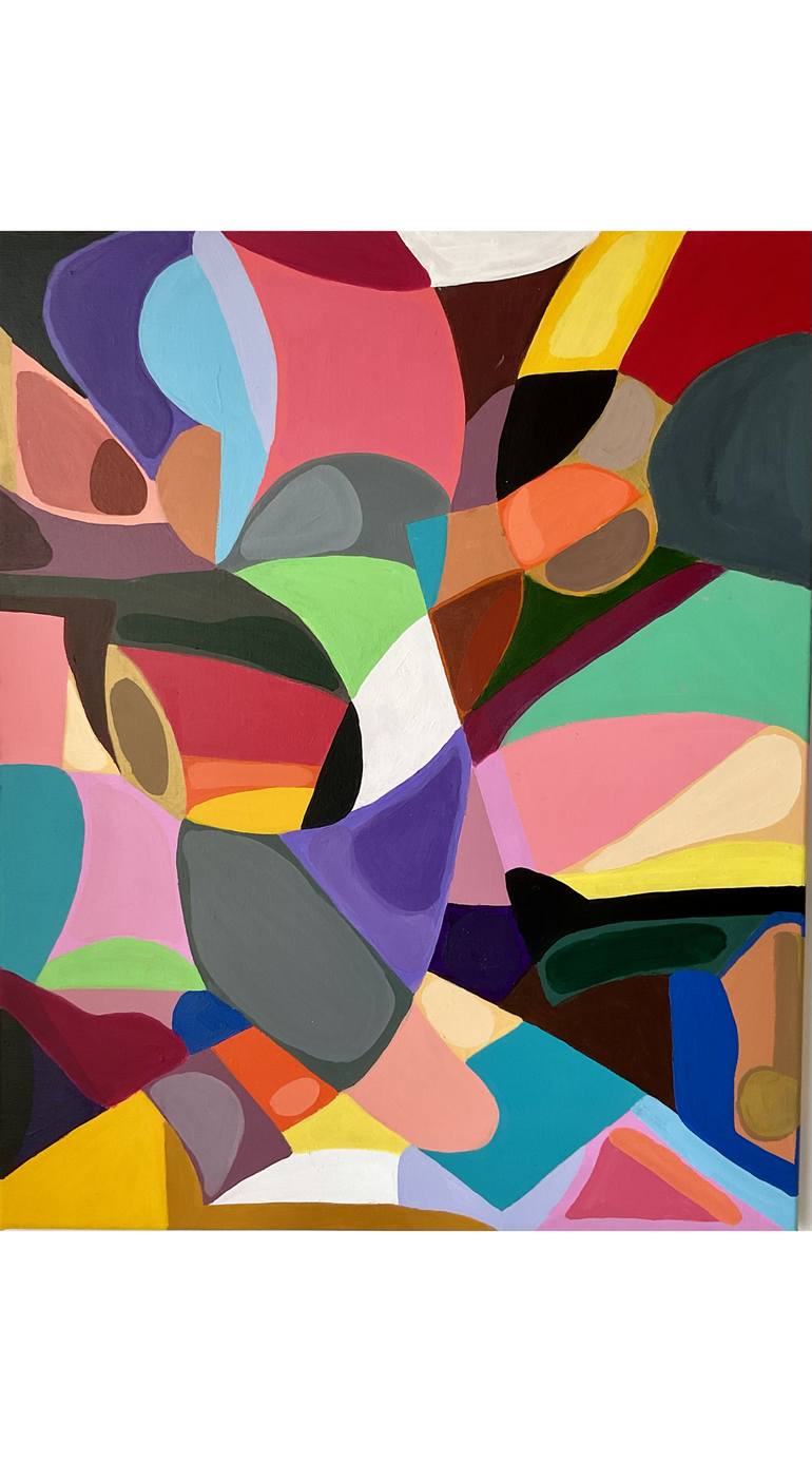 Original Abstract Expressionism Abstract Painting by Seon Yoo