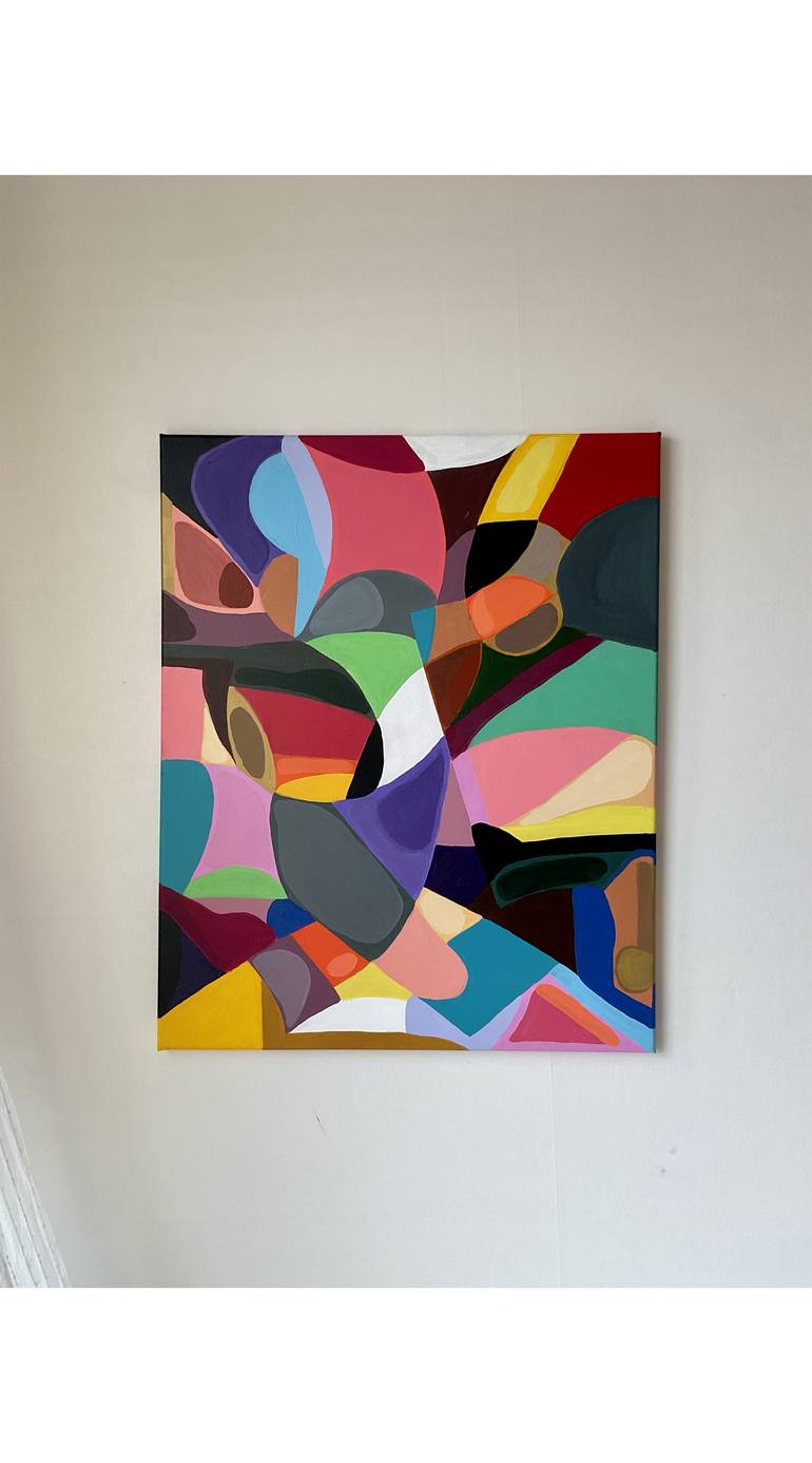 Original Abstract Expressionism Abstract Painting by Seon Yoo