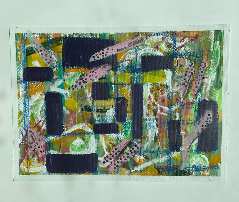 Original Abstract Expressionism Abstract Painting by Seon Yoo