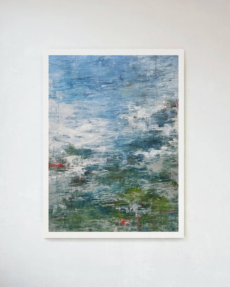 Original Abstract Landscape Painting by Ana Carolina Mönnaco
