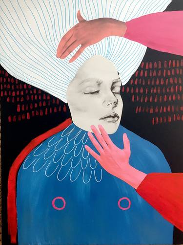 Print of Abstract Women Mixed Media by Marcin Waska
