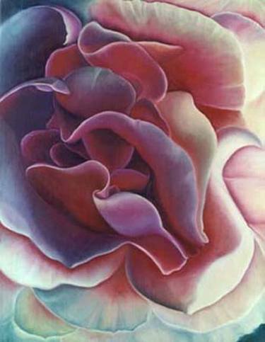 Rose, Foral Oil Painting by Anni Adkins thumb