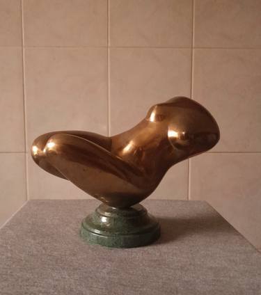 Original Art Deco Erotic Sculpture by Leo Adam