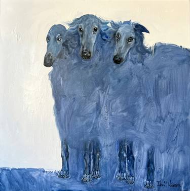 Original Dogs Paintings by Inga Makarova