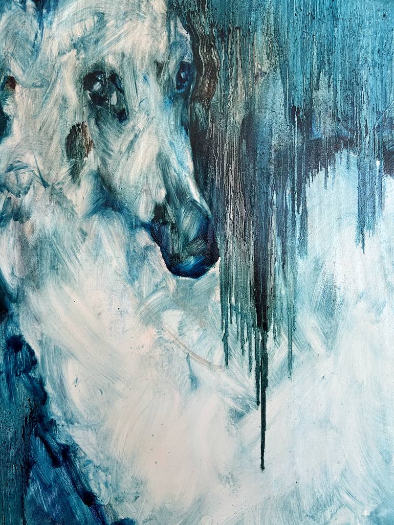 Original Contemporary Dogs Painting by Inga Makarova