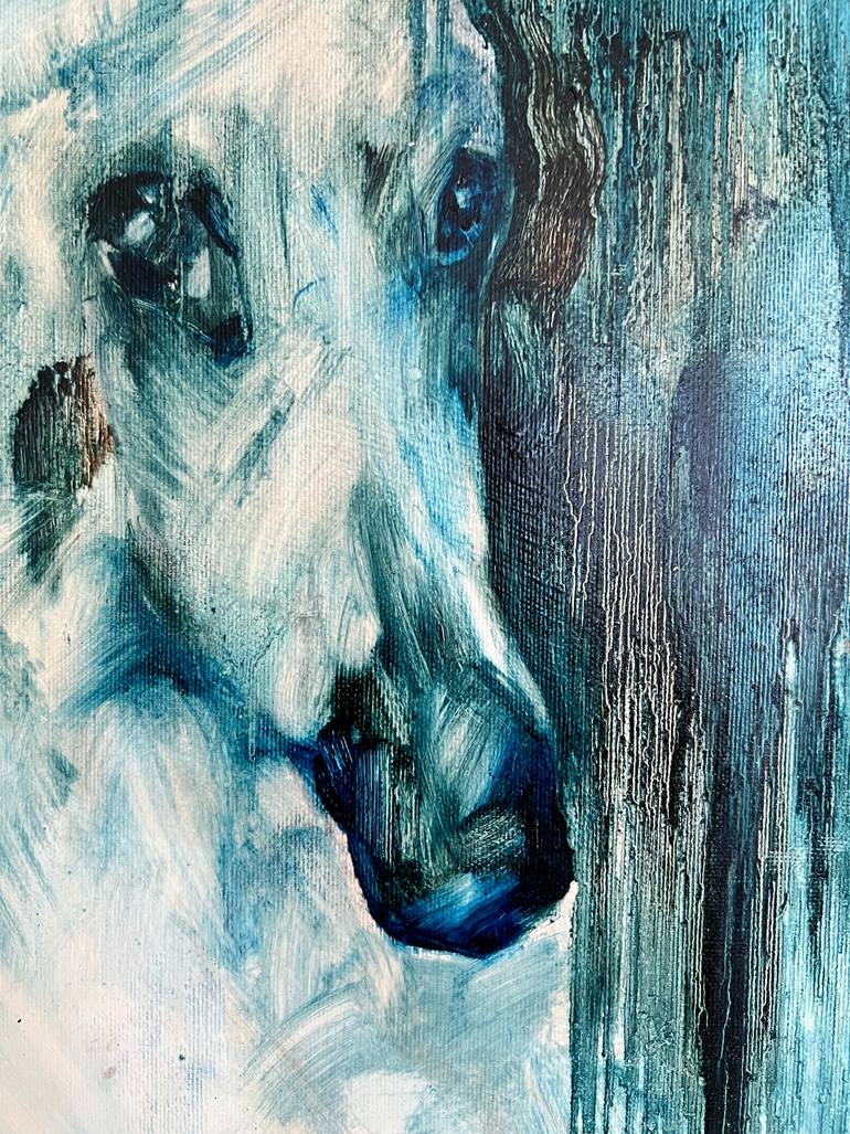 Original Contemporary Dogs Painting by Inga Makarova