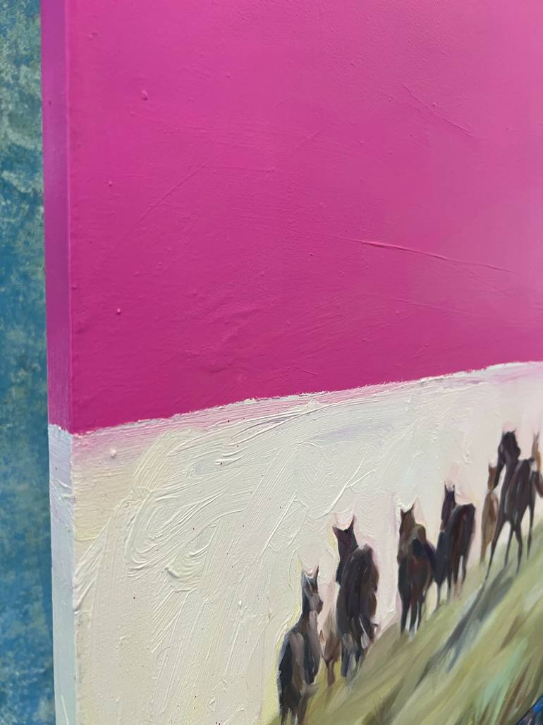 Original Surrealism Horse Painting by Inga Makarova