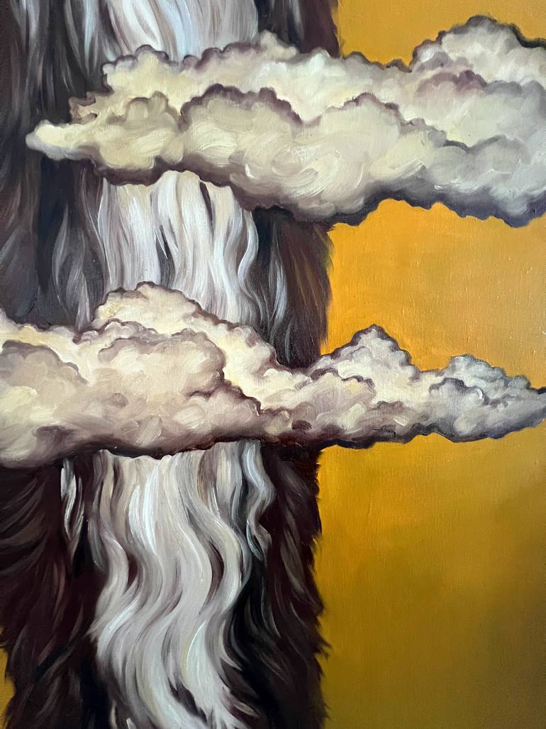 Original Surrealism Dogs Painting by Inga Makarova