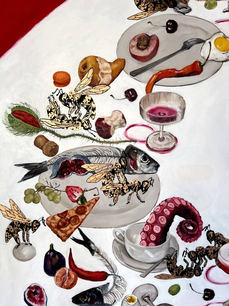 Original Surrealism Still Life Painting by Inga Makarova