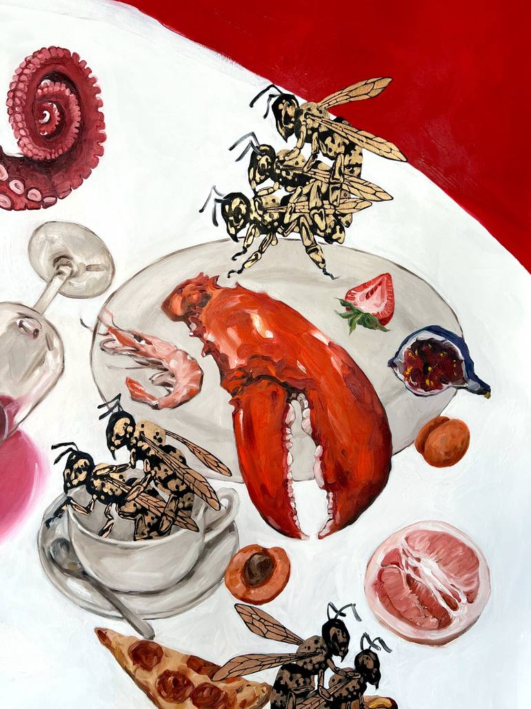 Original Surrealism Still Life Painting by Inga Makarova