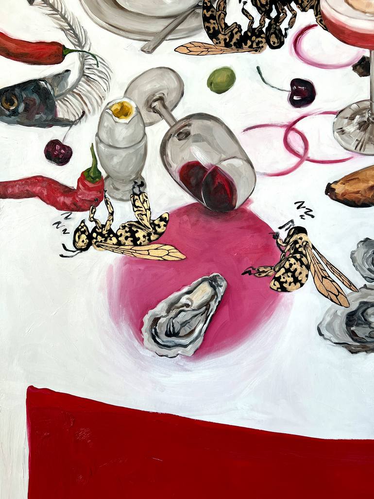 Original Surrealism Still Life Painting by Inga Makarova