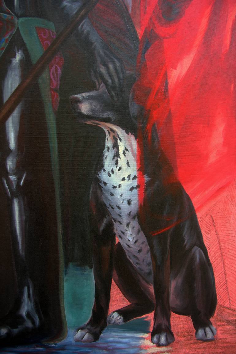Original Abstract Love Painting by Hande Pamuk  Canlı