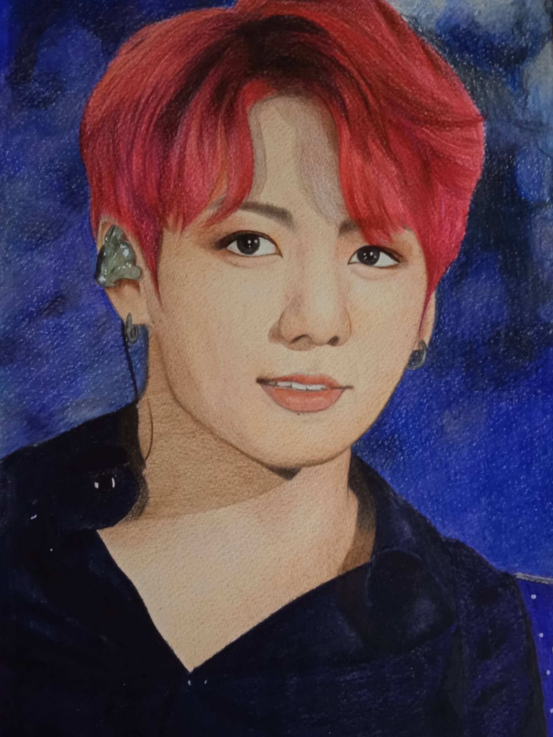 Jeon Jungkook BTS Drawing by Ainy Art | Saatchi Art United Kingdom