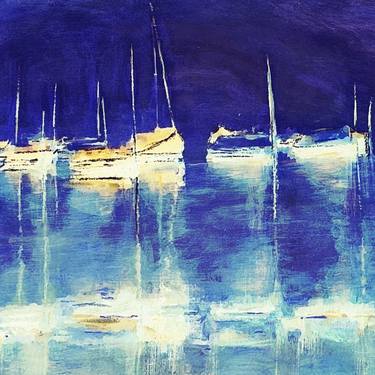 Print of Abstract Sailboat Paintings by Trisha RS