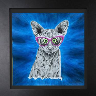 Original Illustration Cats Mixed Media by Trisha RS