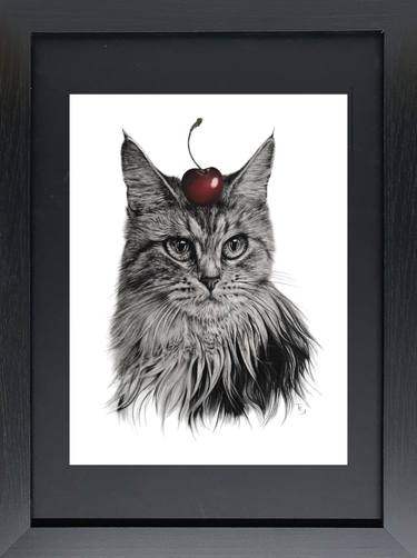 Print of Photorealism Cats Drawings by Trisha RS