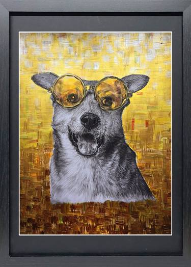 Original Pop Art Dogs Paintings by Trisha RS