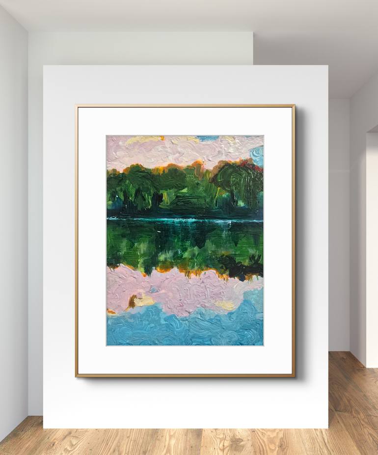 Original Impressionism Landscape Mixed Media by Trisha Rs