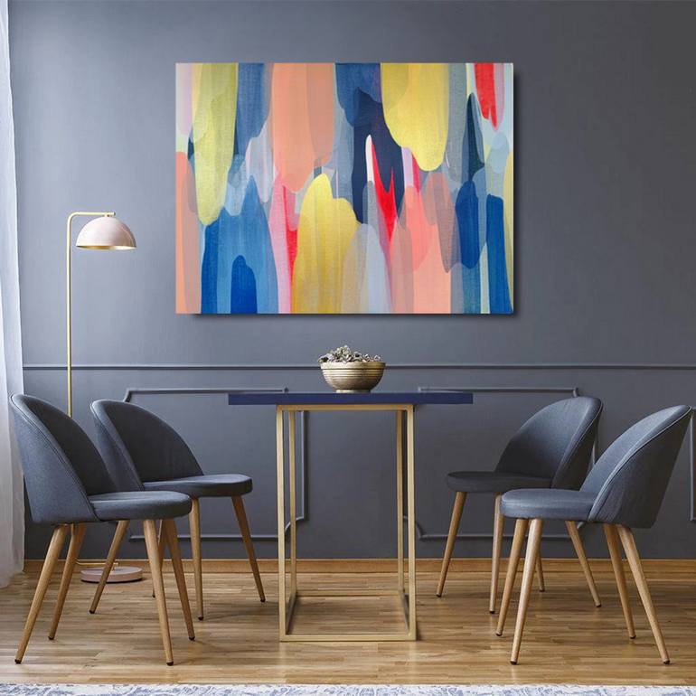 Original Contemporary Abstract Painting by Eva Pearl