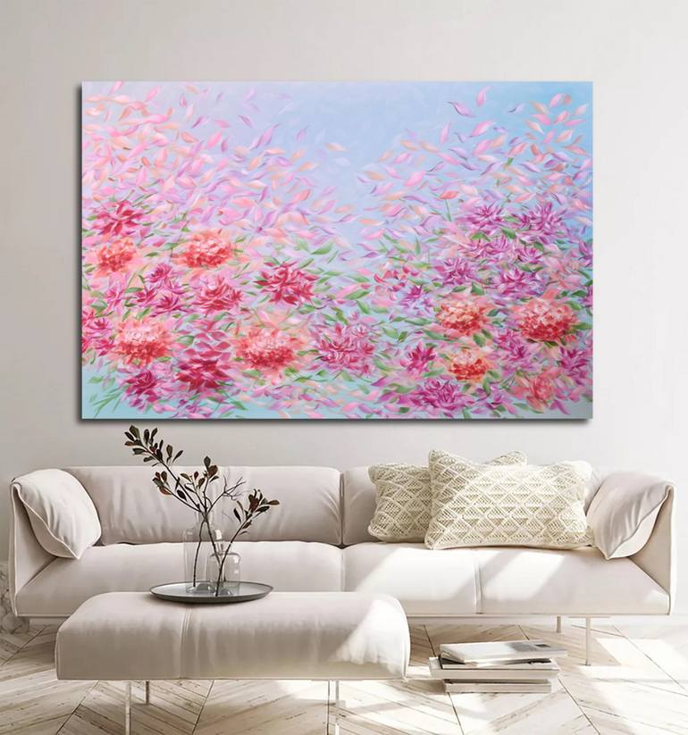 Original Floral Painting by Eva Pearl