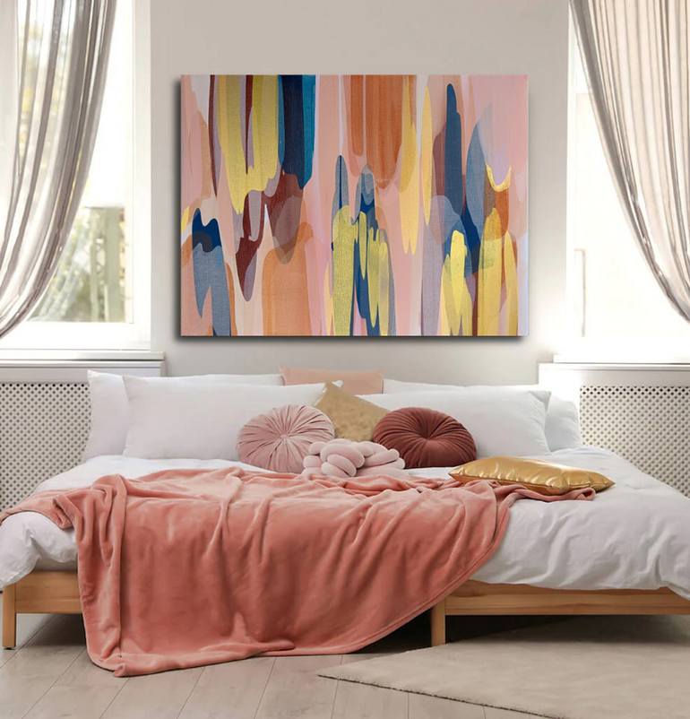 Original Modernism Abstract Painting by Eva Pearl