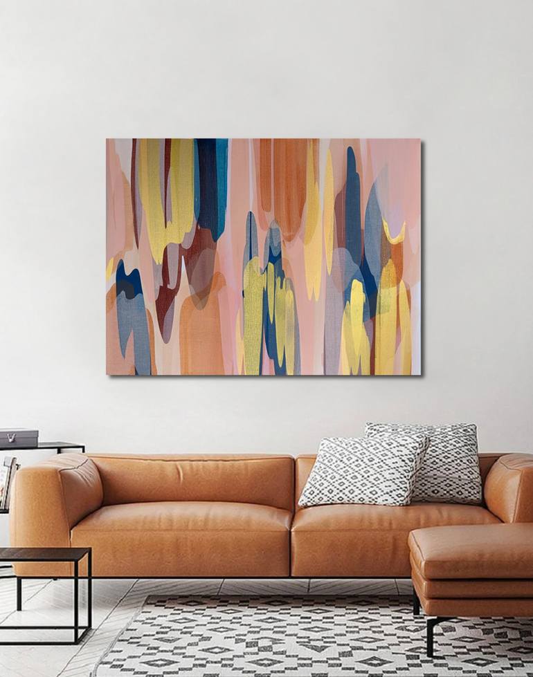 Original Modernism Abstract Painting by Eva Pearl