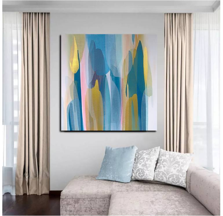 Original Contemporary Abstract Painting by Eva Pearl