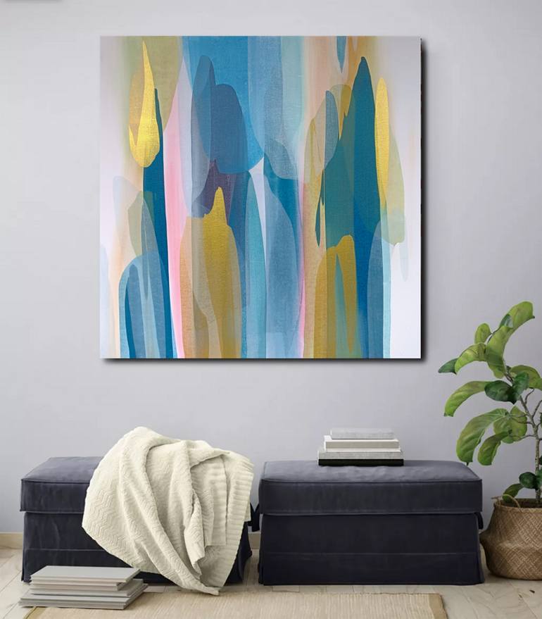 Original Contemporary Abstract Painting by Eva Pearl