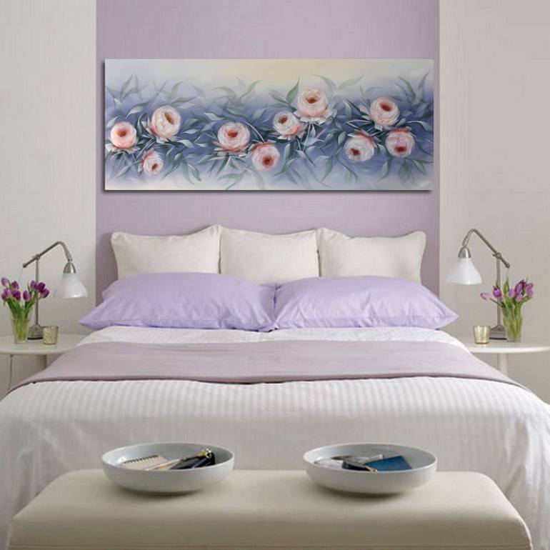 Original Abstract Floral Painting by Eva Pearl