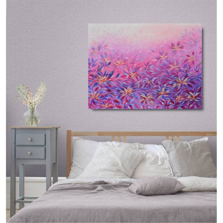 Original Abstract Expressionism Botanic Painting by Eva Pearl