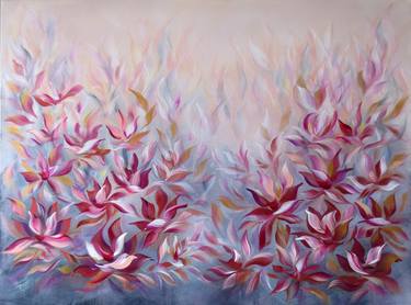 Original Abstract Expressionism Botanic Paintings by Eva Pearl