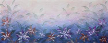 Original Abstract Floral Paintings by Eva Pearl