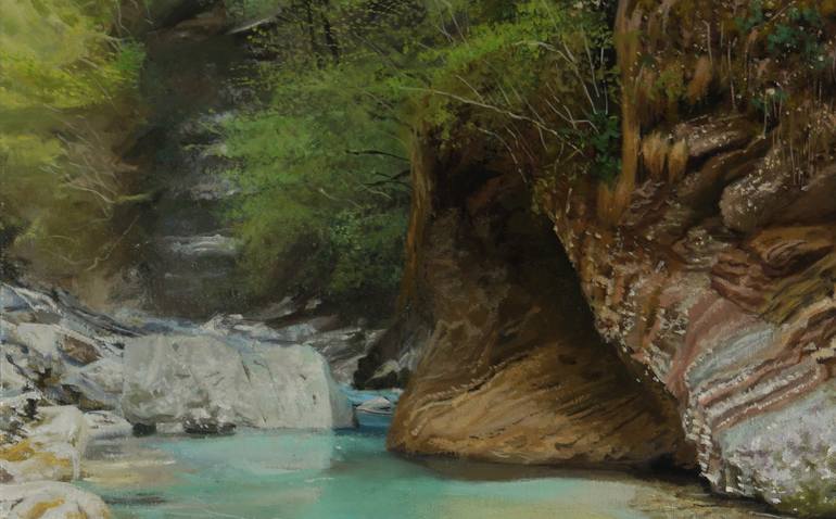 Original Realism Landscape Painting by Gideon Amilius