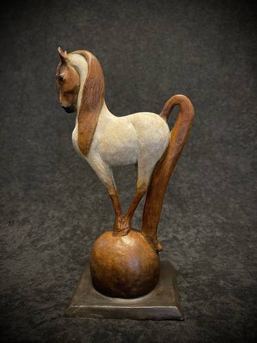 Original Fine Art Horse Sculpture by Diana McClaran
