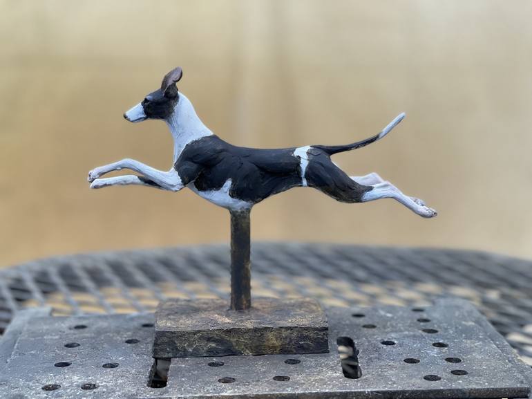 Original Fine Art Dogs Sculpture by Diana McClaran
