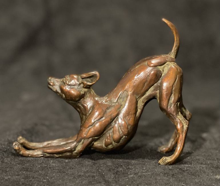 Original Figurative Dogs Sculpture by Diana McClaran