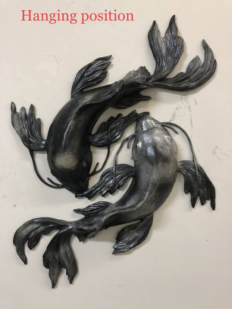 Original Realism Fish Sculpture by Diana McClaran