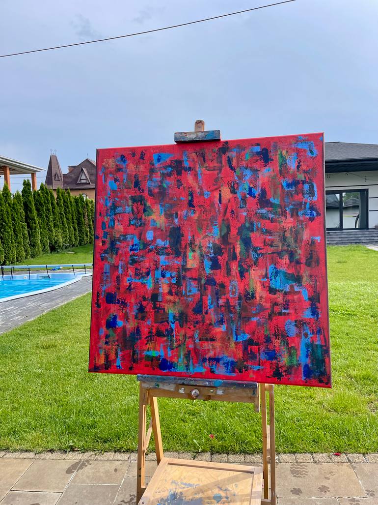 Original Abstract Expressionism Abstract Painting by Daria Holub