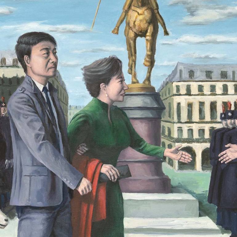 Original Political Painting by Quentin Liu