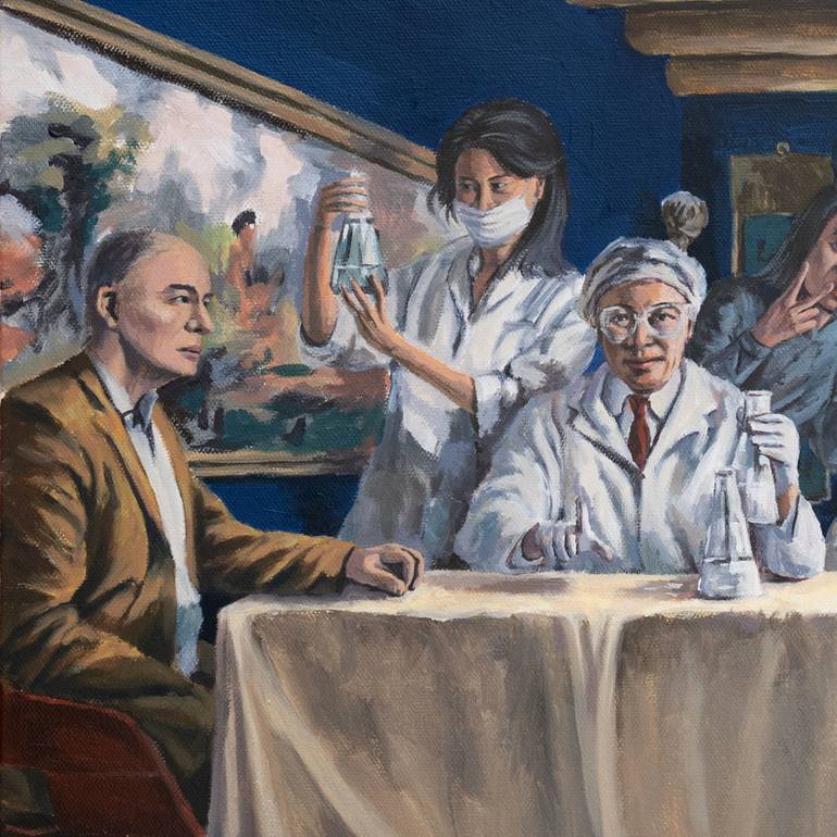 Original Conceptual People Painting by Quentin Liu