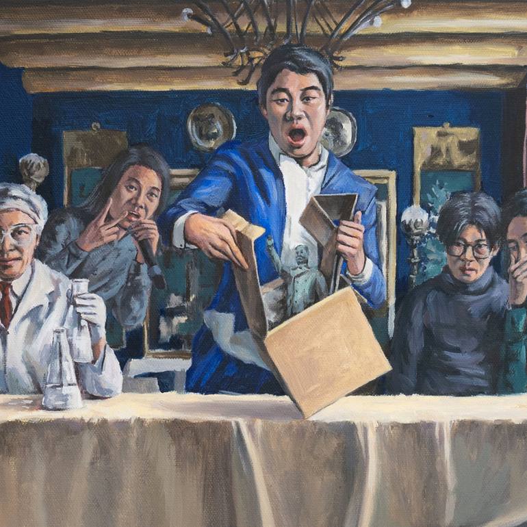 Original Conceptual People Painting by Quentin Liu