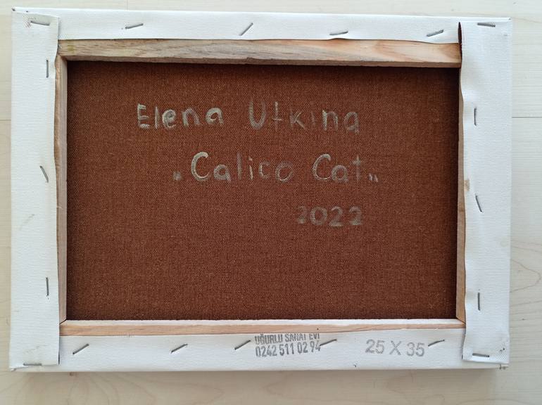Original Impressionism Cats Painting by Elena Utkina