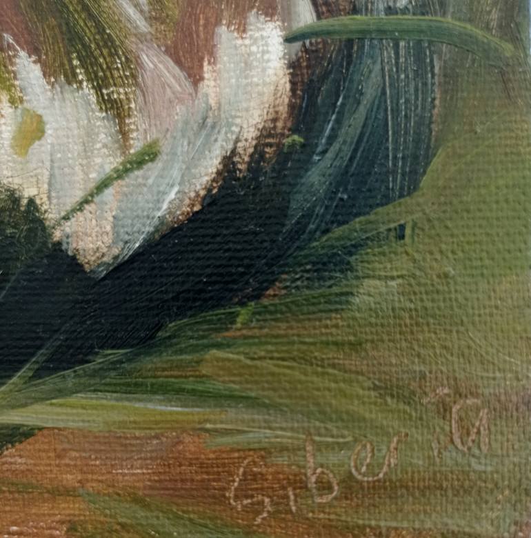 Original Impressionism Cats Painting by Elena Utkina