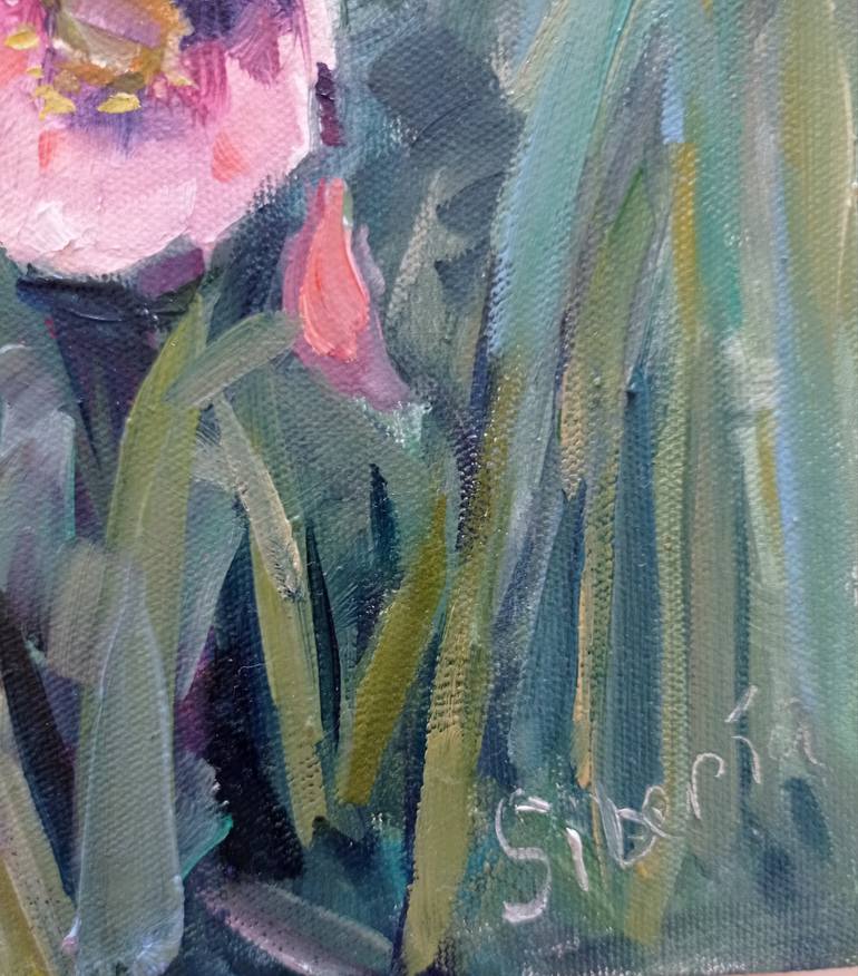 Original Impressionism Floral Painting by Elena Utkina