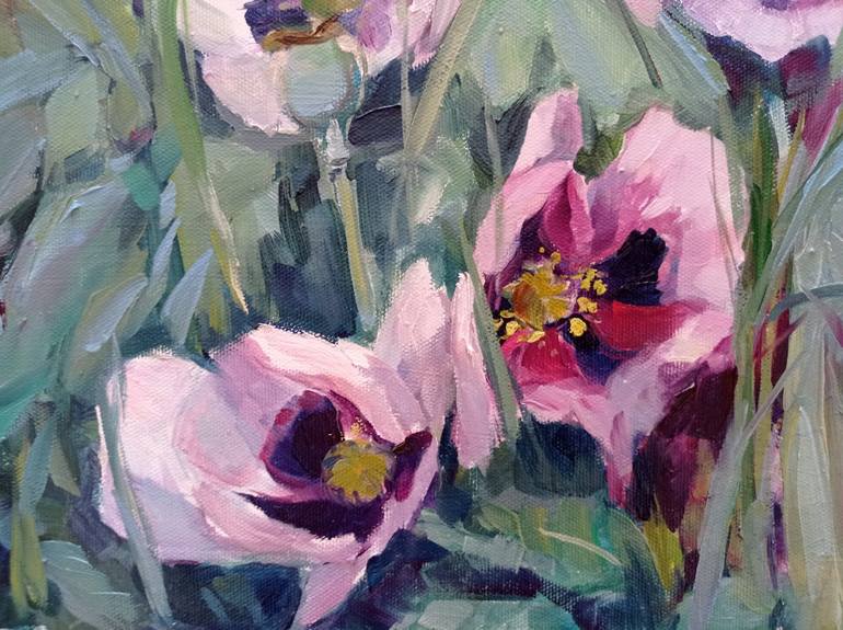 Original Impressionism Floral Painting by Elena Utkina