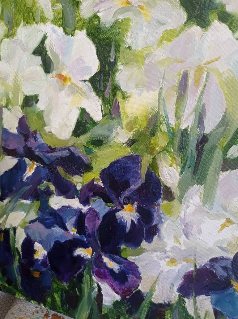 Original Impressionism Floral Painting by Elena Utkina