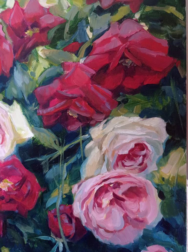 Original Impressionism Floral Painting by Elena Utkina